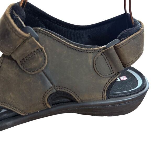 Revere Montana Crazy Horse Brown Leather Sport Hiking Camping Sandals Shoes 9 main image 10